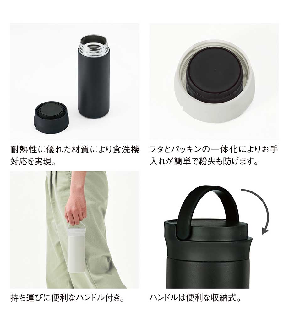イージーウォッシュ・ステンレスボトル(350ml)の画像7枚目
