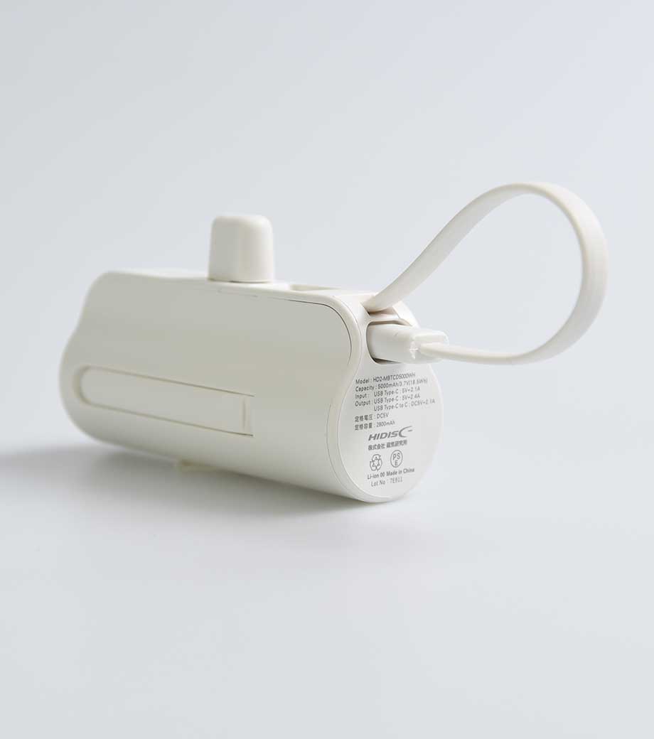 直挿タイプ 5000mAh モバイルバッテリー／PSEマーク付の画像8枚目