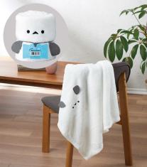 まるでシマエナガ! くるくるブランケット