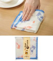 ささやかにゃ気持ち かや織ふきん