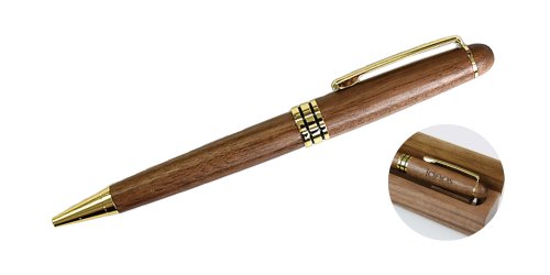 木製（ウッド）素材の単色ボールペンのイメージ画像