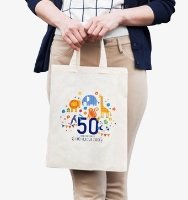フルカラー印刷対応！記念品・周年グッズに人気のコットントートバッグ
