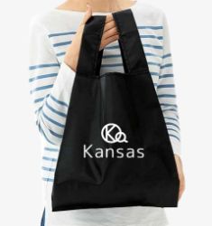 オリジナルトートバッグ・エコバッグ全商品、ブラックのポリエステルトートバッグ