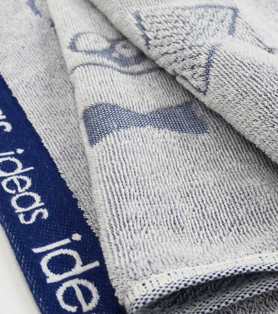 織り姫(上げ落ちジャガード)バスタオルの生地表面クローズアップ