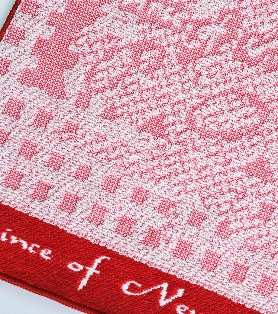 織り姫(上げ落ちジャガード)ミニハンカチタオルの生地表面