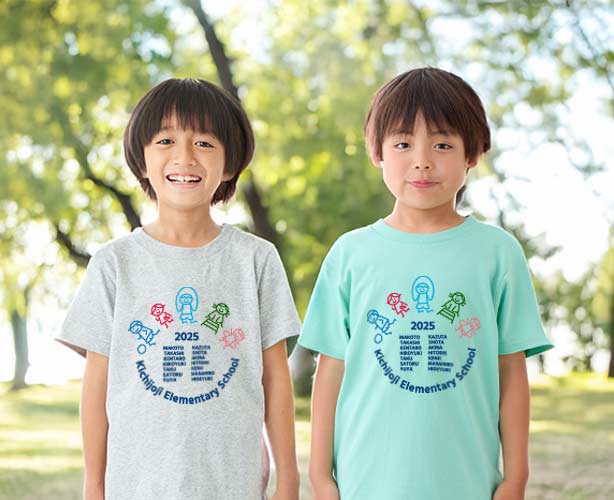家族や友人とお揃いのオリジナルTシャツ