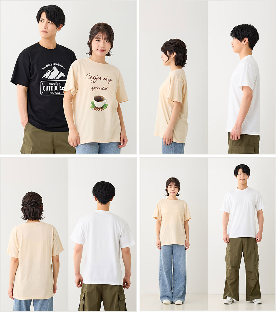 5.6オンス　ハイクオリティーTシャツ（半袖）5001 【ユナイテッドアスレ】のスタイリング