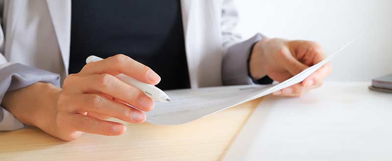 契約書や行政請書に対応するイメージ