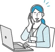 スタッフがやりとりしているイメージ