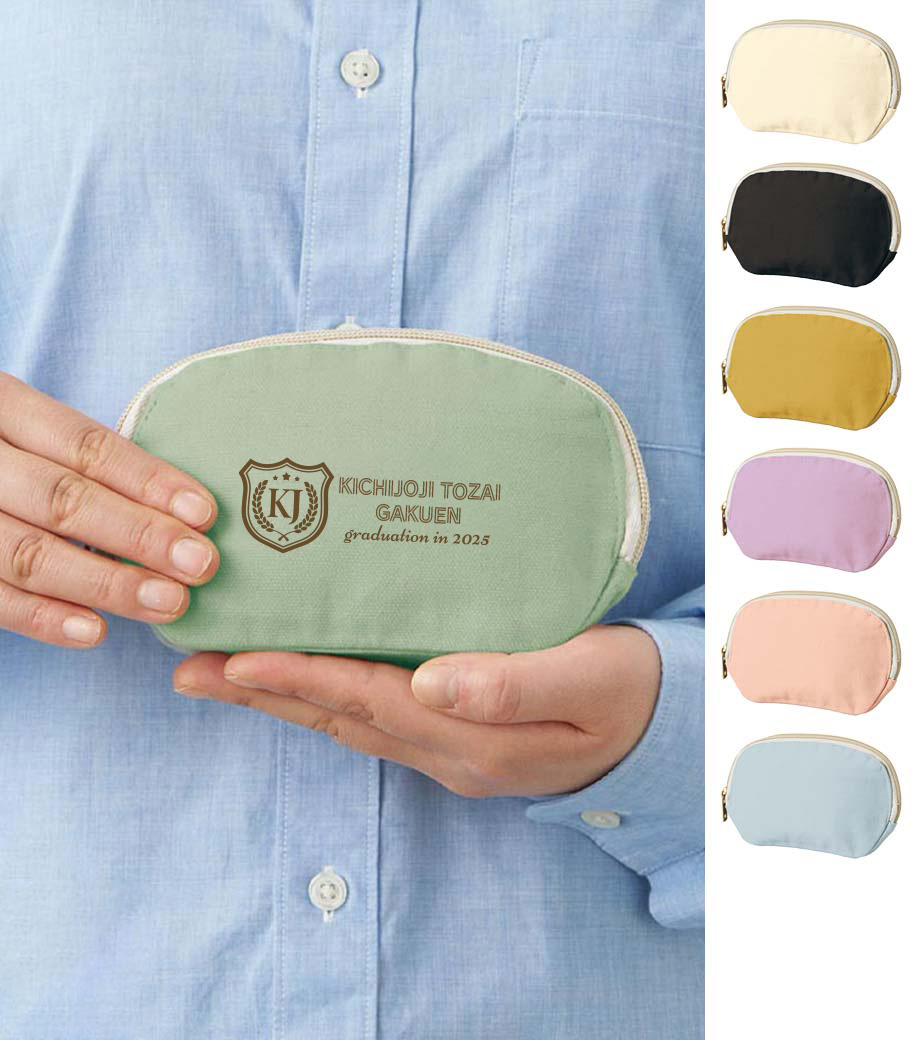 卒業記念品向け キャンバスラウンドティッシュポーチ TP-0011